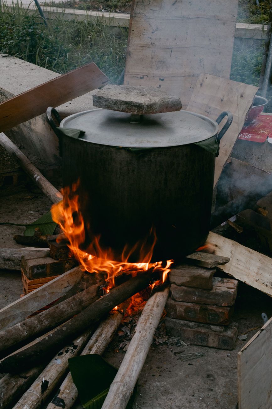 Traditional food preparation Oaxaca clay pots
